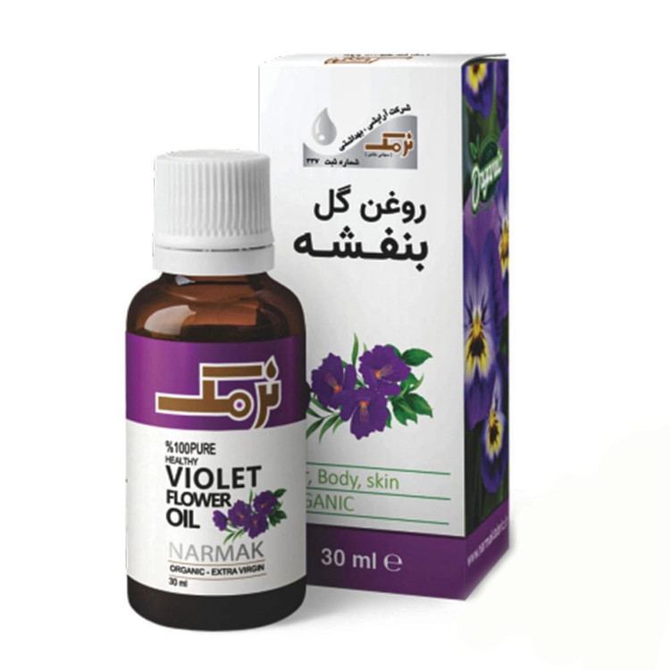 روغن بدن نرمک مدل گل بنفشه حجم 30 میلی لیتر