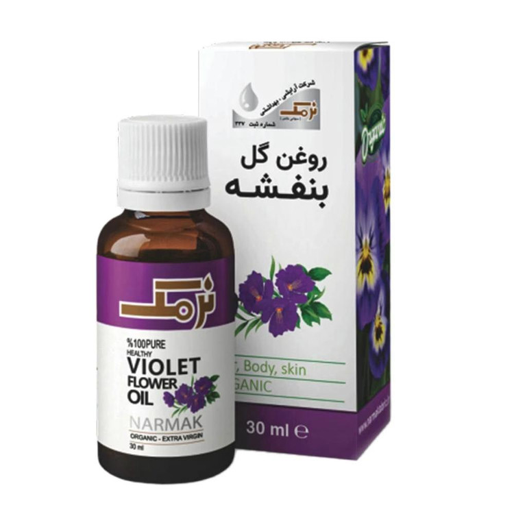 روغن بدن نرمک مدل گل بنفشه حجم 30 میلی لیتر