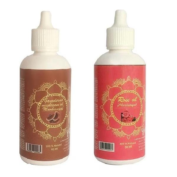روغن صورت و بدن مرهم یاب مدل گل سرخ و قارچ گانودرما حجم 80 میلی لیتر مجموعه 2 عددی