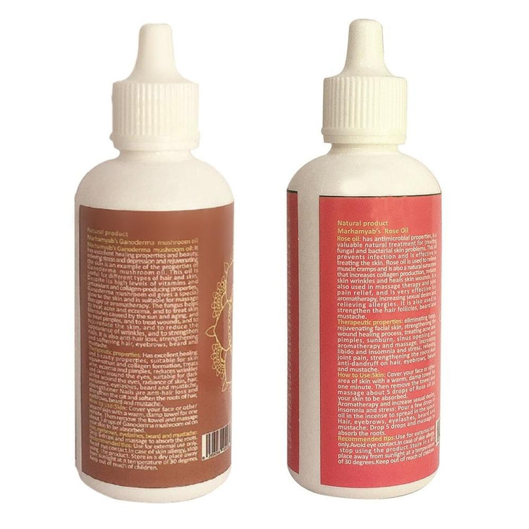روغن صورت و بدن مرهم یاب مدل گل سرخ و قارچ گانودرما حجم 80 میلی لیتر مجموعه 2 عددی