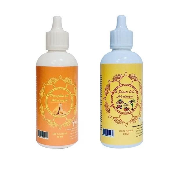روغن صورت و بدن مرهم یاب مدل شش گیاه و کدو حجم 80 میلی لیتر مجموعه 2 عددی