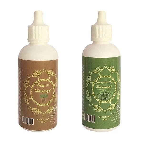 روغن صورت و بدن مرهم یاب مدل شنبلیله و کاج حجم 80 میلی لیتر مجموعه 2 عددی