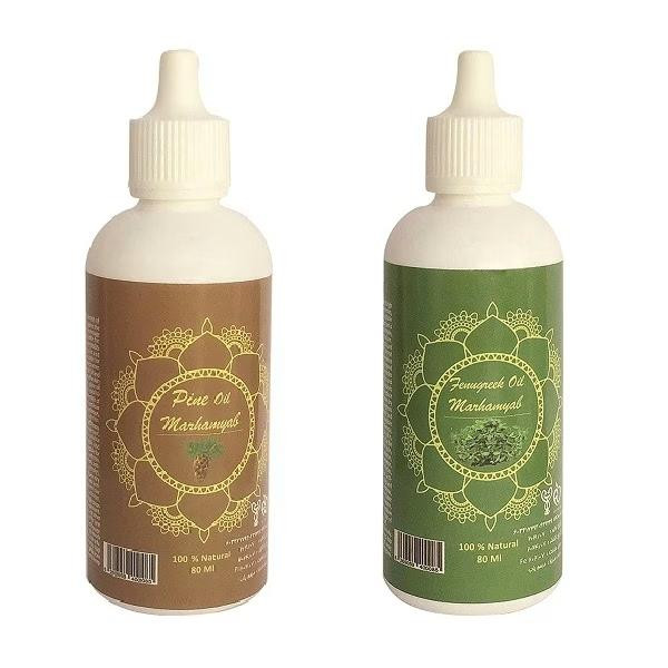 روغن صورت و بدن مرهم یاب مدل شنبلیله و کاج حجم 80 میلی لیتر مجموعه 2 عددی