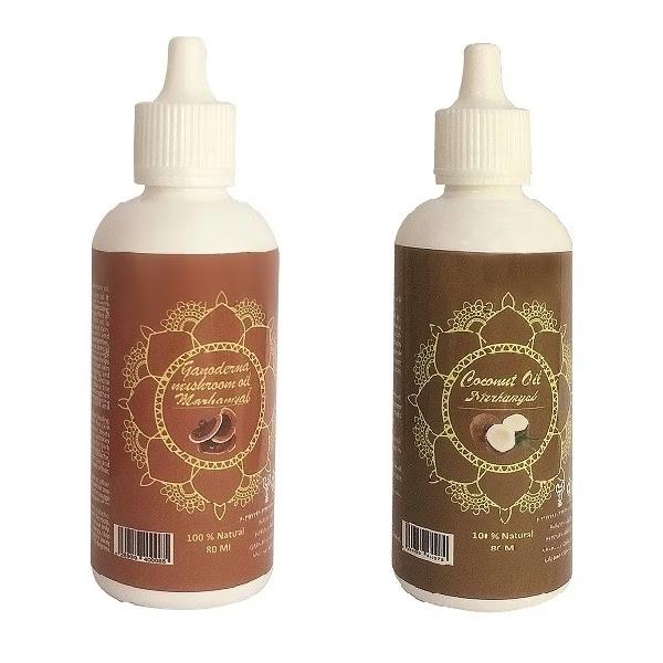 روغن بدن مرهم یاب مدل نارگیل و گانودرما حجم 80 میلی لیتر مجموعه 2 عددی