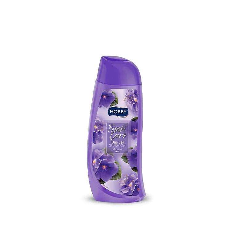 شامپو بدن هوبی مدل Fresh Care با رایحه گل بنفشه مناسب برای پوست انواع پوست حجم 500 میلی لیتر