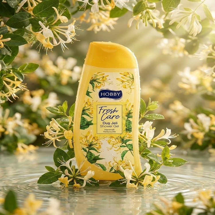 شامپو بدن هوبی مدل Fresh care با رایحه گل پیچ امین الدوله حجم 500 میلی لیتر