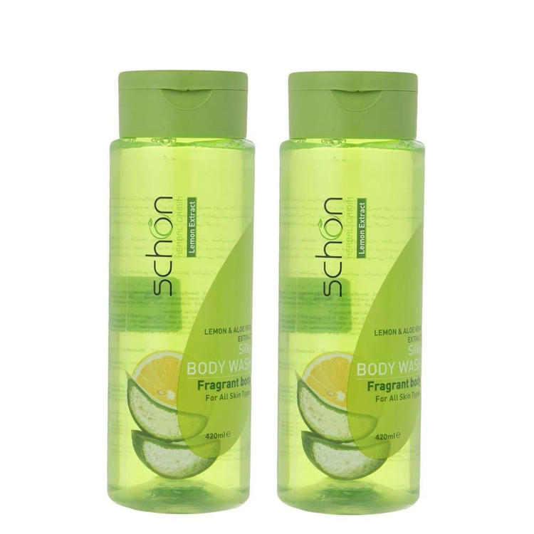 شامپو بدن شون مدل Aloevera and Lemon حجم 420 میلی لیتر مجموعه 2 عددی