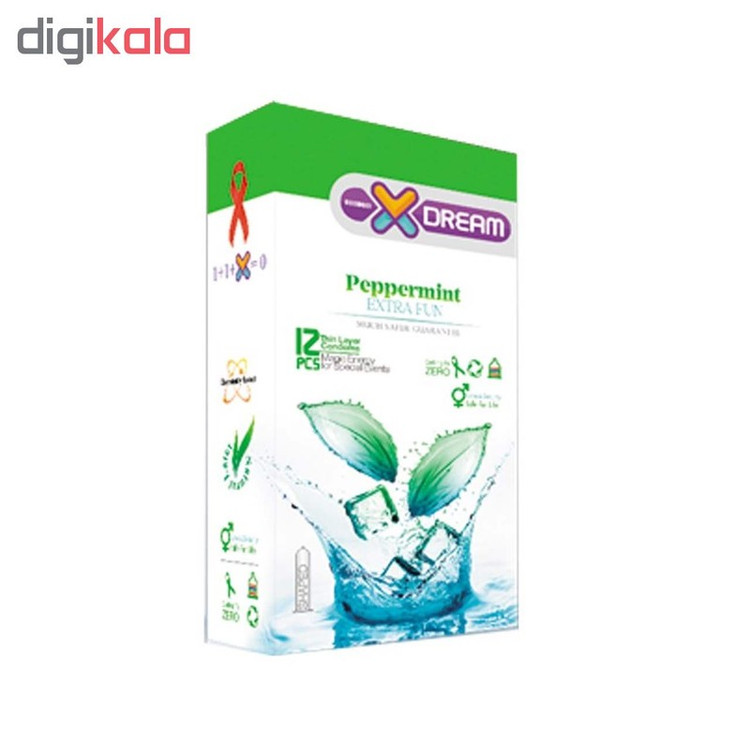 کاندوم ایکس دریم مدل Peppermint بسته 12 عددی
