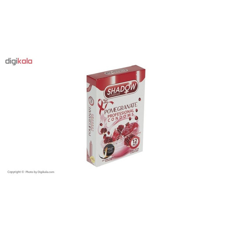 کاندوم شادو مدل Pomegranate بسته 12 عددی