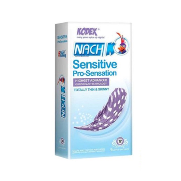 کاندوم ناچ کدکس مدل Sensitive pro-sensation بسته 12 عددی