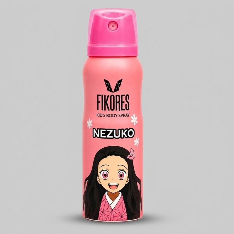 اسپری ضد تعریق کودک فیکورس مدل نزوکو حجم 125 میلی لیتر، بدون الکل، با رایحه خوراکی آب نبات، ماندگاری 24 ساعت