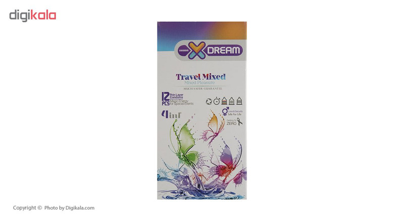 کاندوم ایکس دریم مدل Travel Mixed بسته 12 عددی