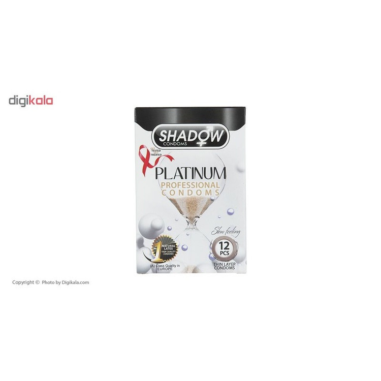 کاندوم شادو مدل Platinum بسته 12 عددی