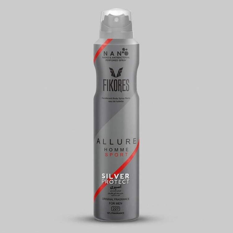 اسپری بدن مردانه فیکورس مدل Allure حجم 200 میلی لیتر
