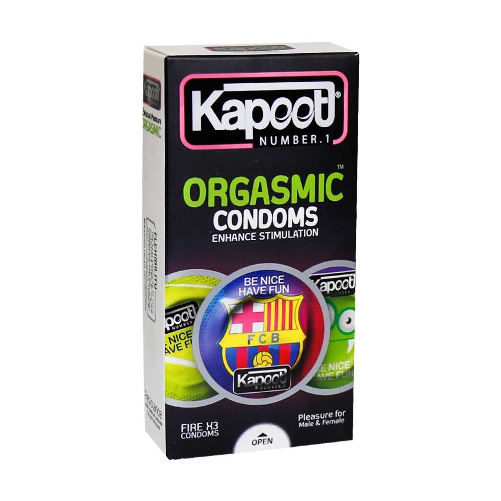کاندوم تاخیری ارگاسمیک کاپوت KAPOOT Orgasmic بسته 12 عددی