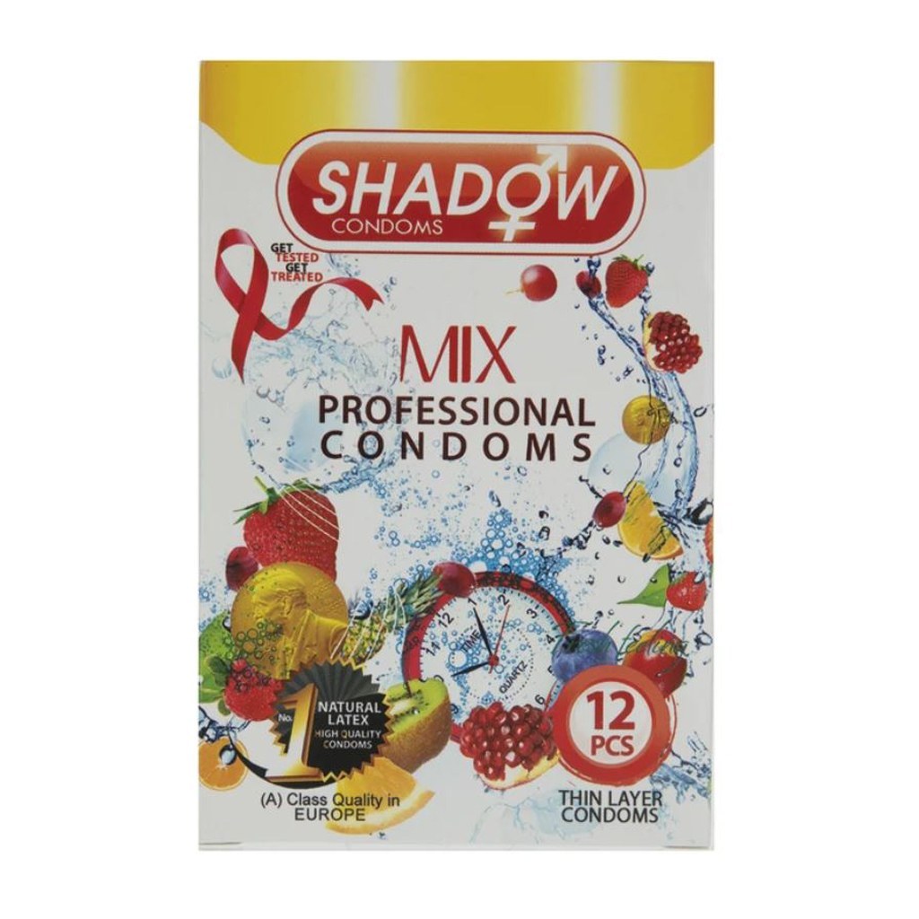 کاندوم میکس شادو SHADOW MIX بسته 12 عددی