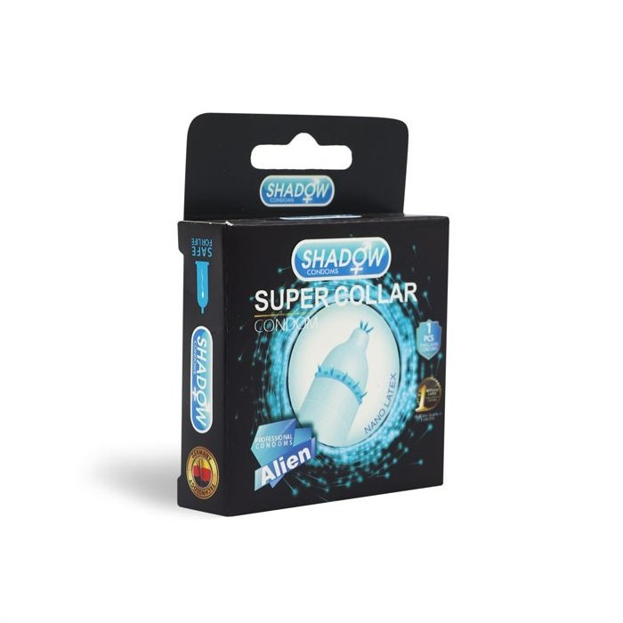 کاندوم فضایی اره ماهی شادو SHADOW Alien SUPER COLLAR بسته 1 عددی