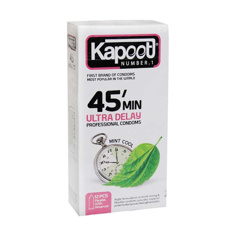 کاندوم تاخیری قوی 45 دقیقه کاپوت KAPOOT 45 Minutes بسته 12 عددی