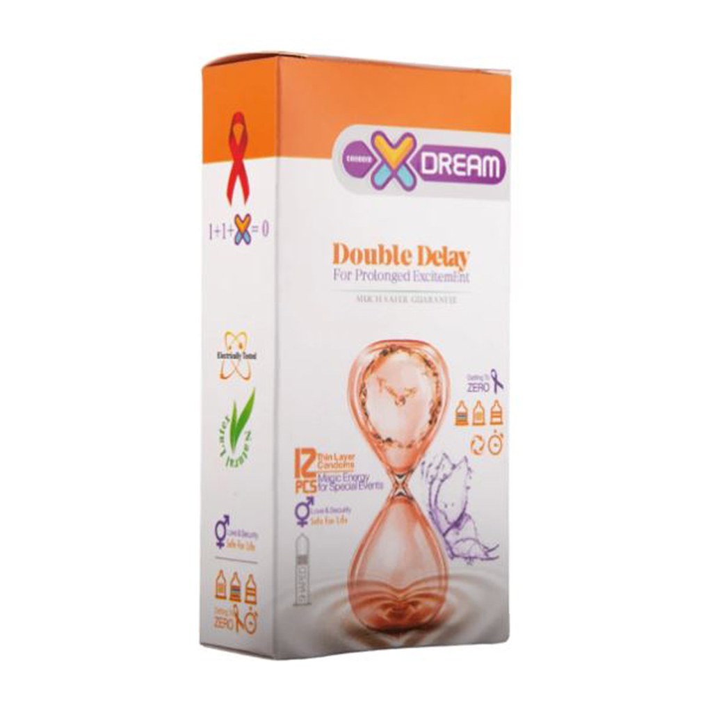 کاندوم تاخیری طولانی دابل دیلی ایکس دریم XDream Double Delay بسته 12 عددی
