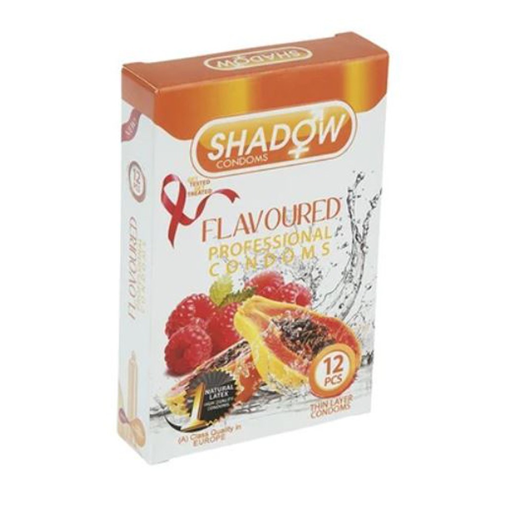 کاندوم میوه ای شادو SHADOW FLAVOURED بسته 12 عددی