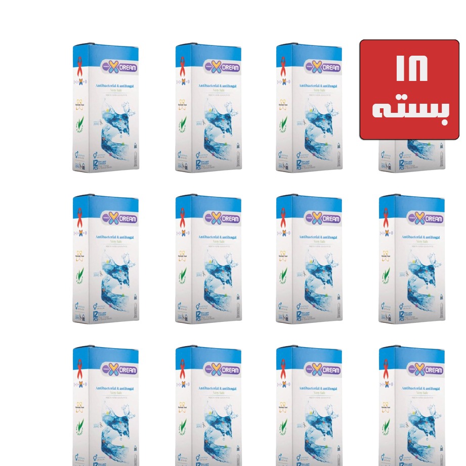 18 بسته 12 عددی کاندوم آنتی باکتریال ایکس دریم XDream Antibacterial And Antifungal