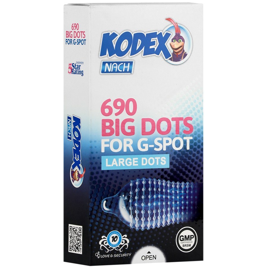 کاندوم خاردار کدکس مدل BIG DOTS 690