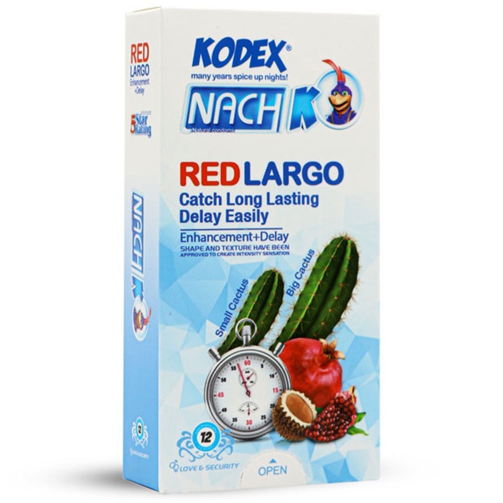 کاندوم تاخیری کدکس مدل RED LARGO