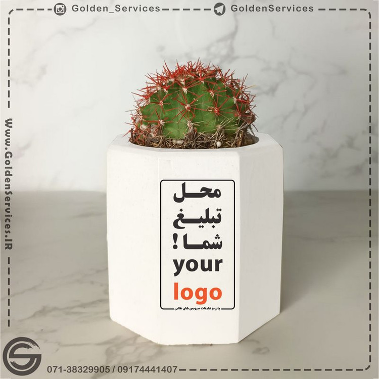 گلدان بتنی شش ضلعی (20 عدد)