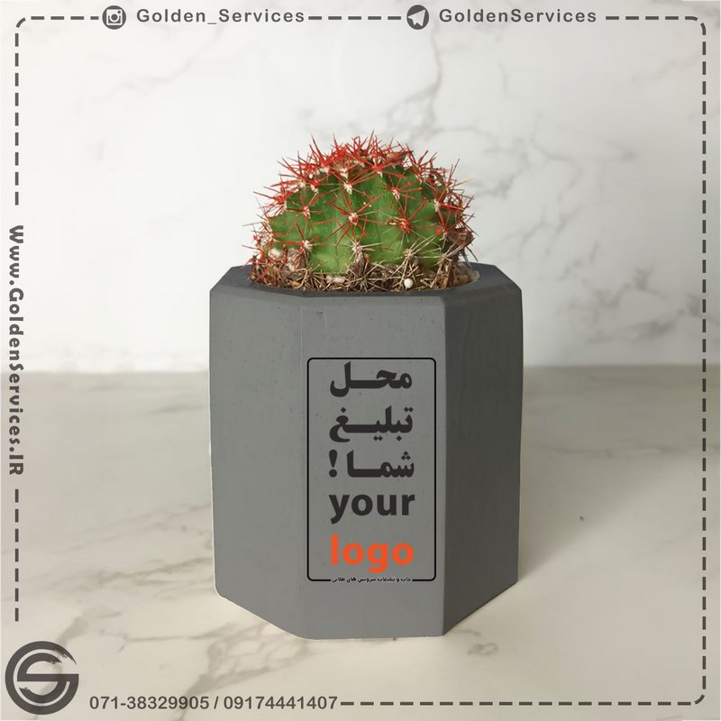 گلدان بتنی شش ضلعی (20 عدد)