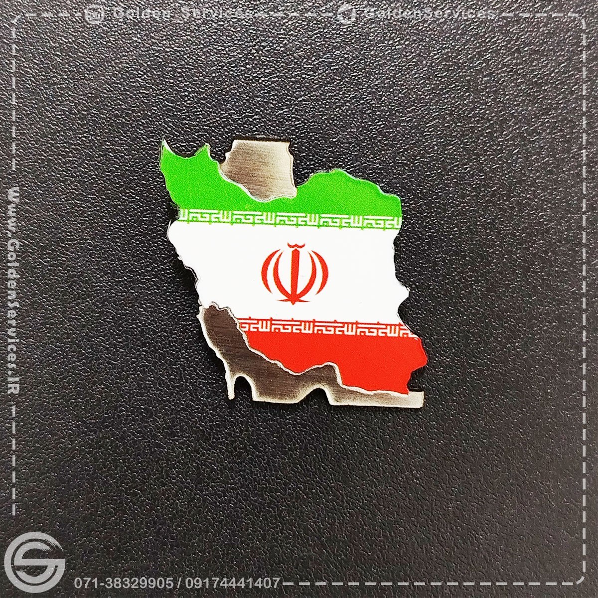 بج سینه نقشه ایران رنگی (20عددی)