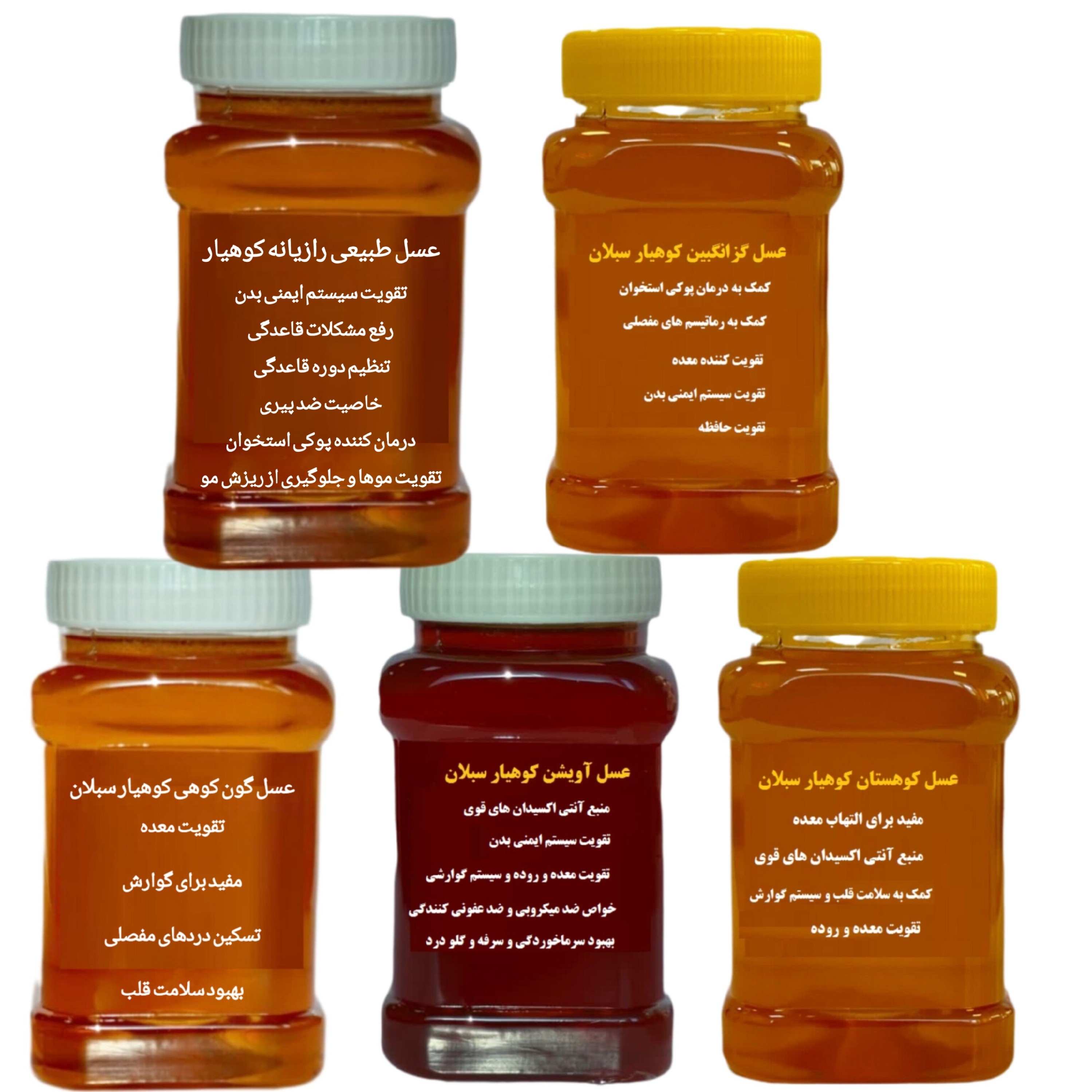 عسل طبیعی کوهیار پک 5 کیلویی ارسال رایگان تخفیف ویژه