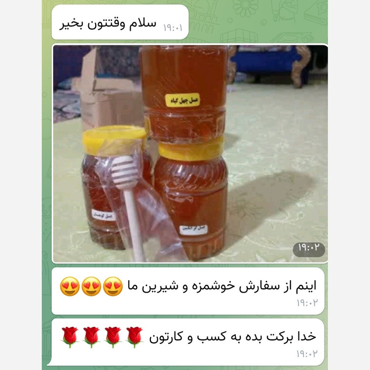 عسل طبیعی کوهستان سه کیلویی (ساکارز زیر دو درصد ) تخفیف ویژه ارسال رایگان