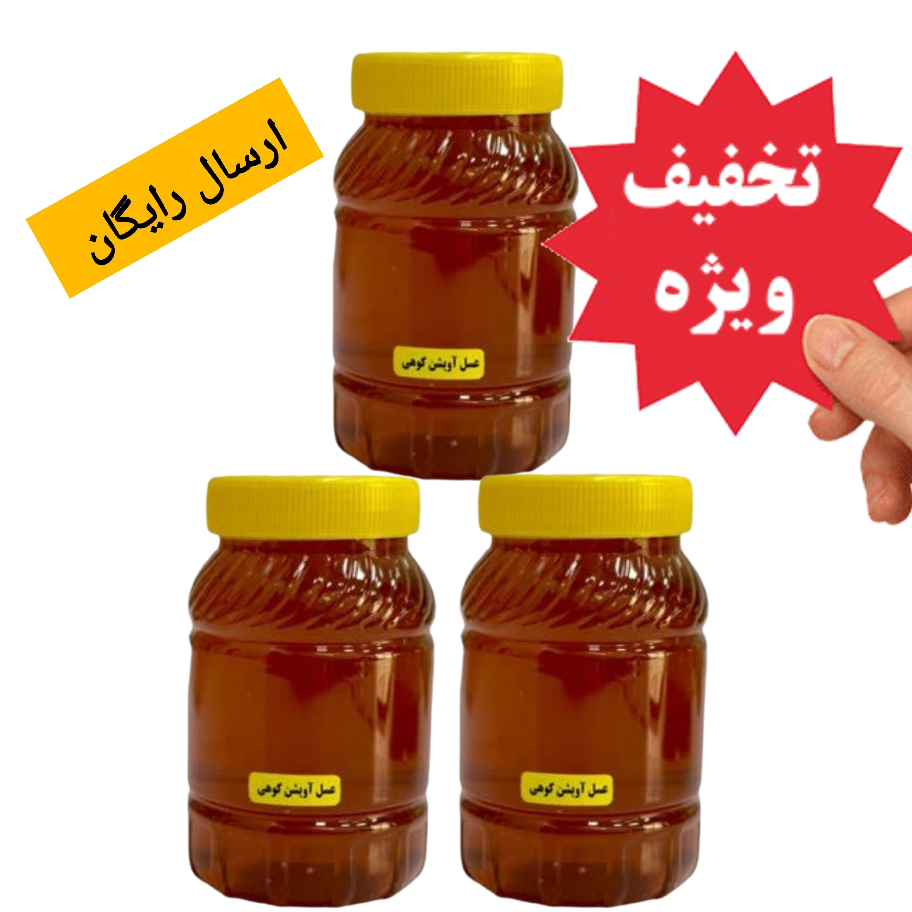 عسل آویشن کوهی سه کیلویی ساکارز نیم درصد درجه یک ( خرید بی واسطه از زنبوردار ) ارسال رایگان تخفیف ویژه