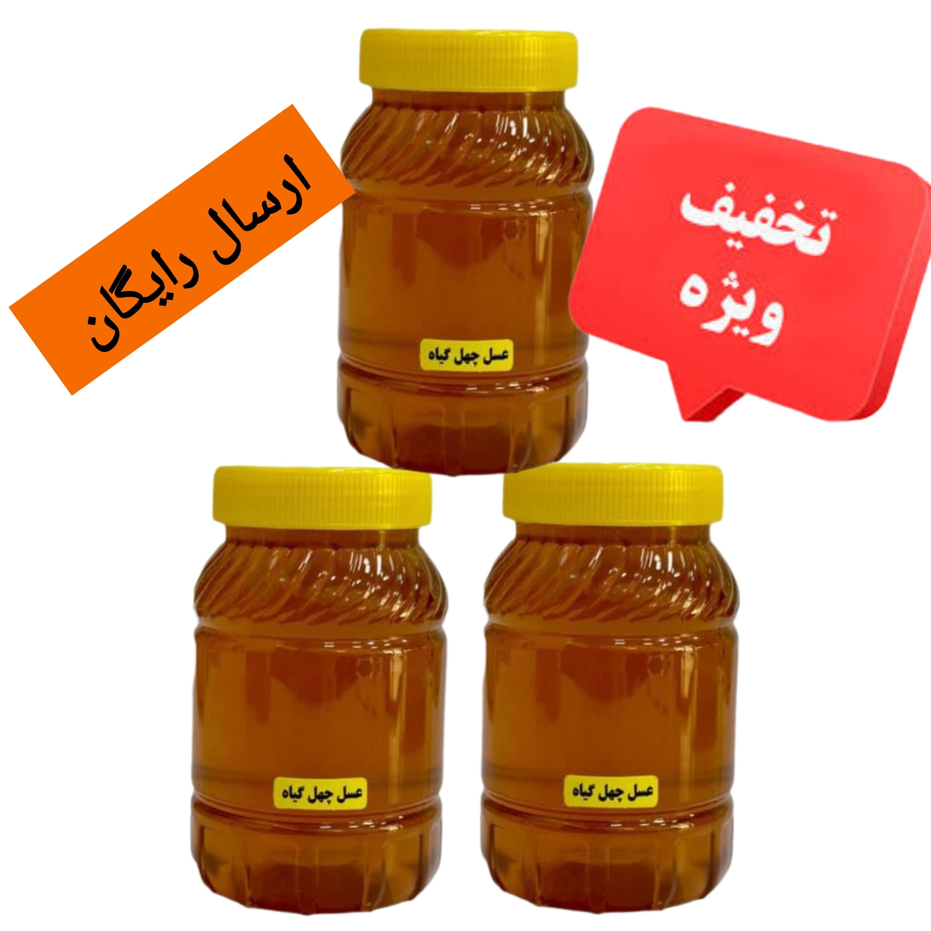عسل چهل گیاه (3 کیلو ) قیمت عمده ارسال رایگان و سریع