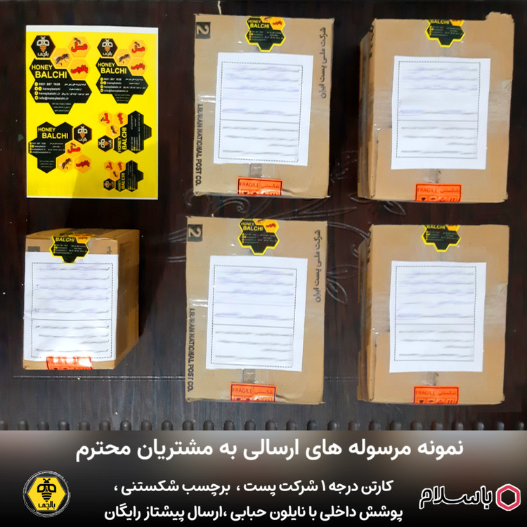 ژله رویال 30 گرمی با نیم کیلو عسل 100 درصد طبیعی (ارسال رایگان و خرید از زنبوردار نمونه)