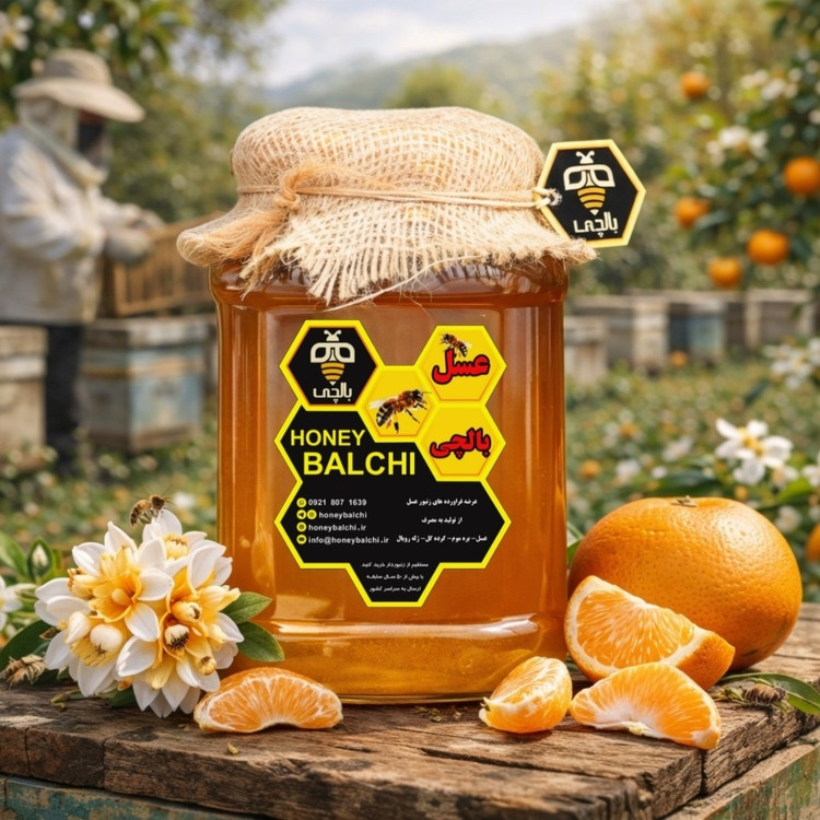 عسل طبیعی بهارنارنج (3 کیلوگرم) (خرید از زنبوردار نمونه)
