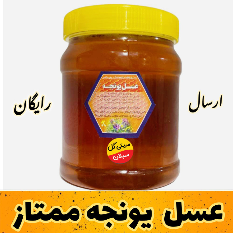 عسل یونجه طبیعی کردستان 1کیلویی (مستقیم از زنبوردار)ارسال رایگان