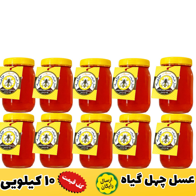عسل چهل گیاه سبلان/عمده 10 کیلویی