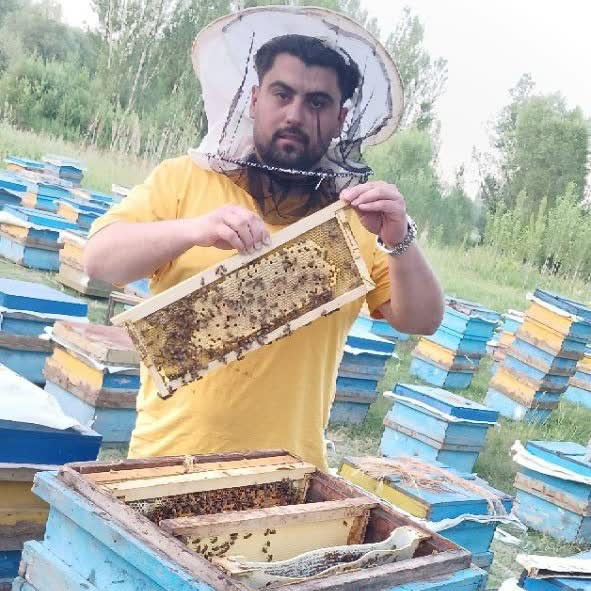 عسل طبیعی گون گز کوهی خام ساکارز3 درصد 1 کیلویی سبلان(خرید از زنبوردار)ارسال رایگان